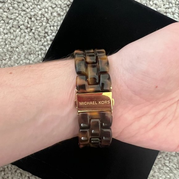 Michael Kors Oversized Tortoise MK5216 Wrist Watch for Women main image 2